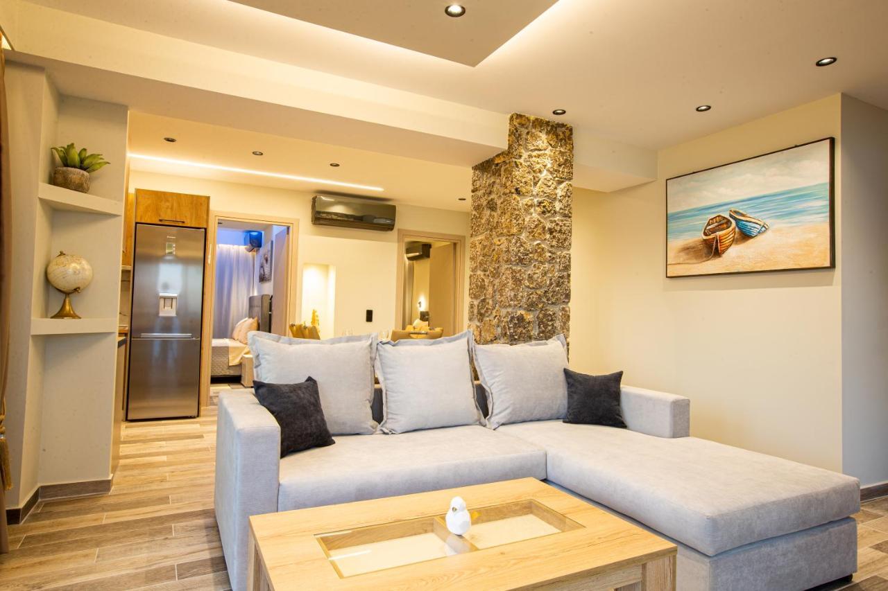 Black Rocks Family, Luxury Seafront Beach Maisonette Άγιος Γόρδιος Εξωτερικό φωτογραφία