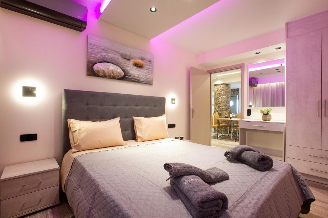 Black Rocks Family, Luxury Seafront Beach Maisonette Άγιος Γόρδιος Εξωτερικό φωτογραφία